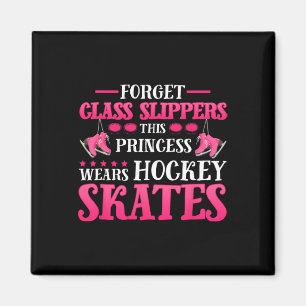 Vergeet Glass Slippers Deze prinses draagt Hockey  Magneet