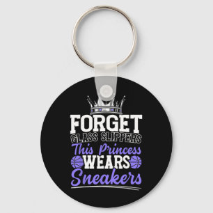 Vergeet Glass Slippers Deze prinses draagt Sneaker Sleutelhanger