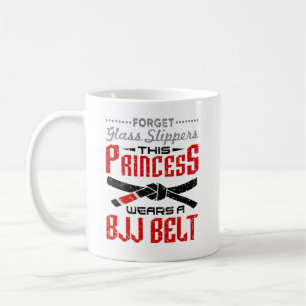 Vergeet Glass Slippers Princess Wears BJJ Belt Koffiemok