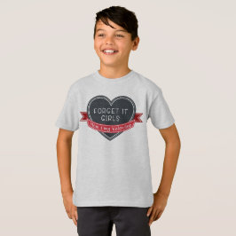 Vergeet het dat mama mijn Valentijn is T-shirt