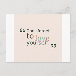 Vergeet het niet om jezelf te houden.-__quotes-by- briefkaart
