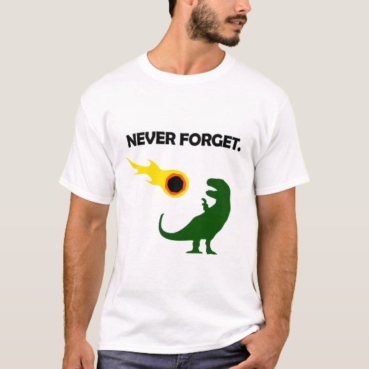 Vergeet het nooit (Dinosaurussen) T-shirt (Voorkant)