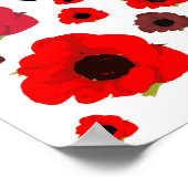 Vergeet het nooit, papaverbloem poster (Hoek)