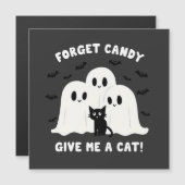 Vergeet het Snoep Geef me een kat Spooky Halloween (Voorkant / Achterkant)