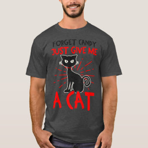 Vergeet het Snoep om een kattendesign te geven. T-shirt