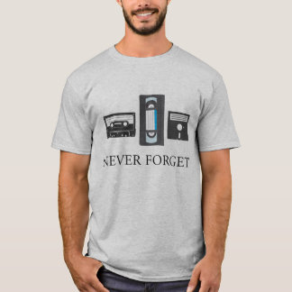 Vergeet het VHS Cassette Shirt van 80 nooit