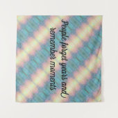 Vergeet jaren dat je momenten in de regenboog verg wandkleed (Voorkant (horizontaal))