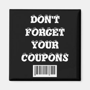 Vergeet je Coupons-vriend Magnet niet Magneet