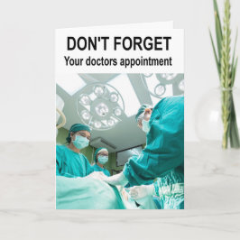 Vergeet je doktersafspraak niet. kaart
