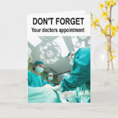 Vergeet je doktersafspraak niet. kaart (Gele Bloem)