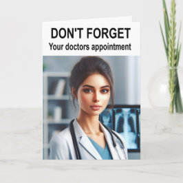 Vergeet je doktersafspraak niet. kaart