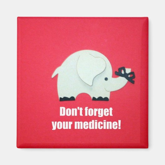 Vergeet je medicijn niet! magneet (Voorkant)