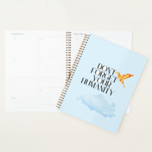 Vergeet je menselijkheid niet - Elegant goud neuri Planner