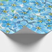 Vergeet me geen waterverf cadeaupapier (Hoek)