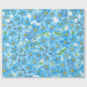 Vergeet me geen waterverf cadeaupapier (Vlak)