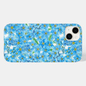 Vergeet me geen waterverf Case-Mate iPhone case (Achterkant (horizontaal))