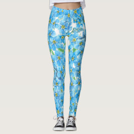 Vergeet me geen waterverf leggings