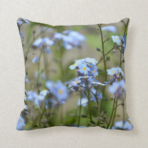 Vergeet me-niet Blauwe Bloemen Pillow Kussen
