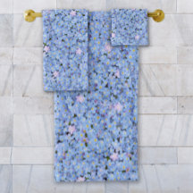 Vergeet me-niet Blauwe Fotografie Towel