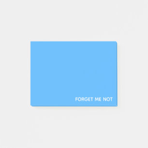 Vergeet-me-niet blauwe kleurennaam post-it® notes