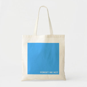 Vergeet-me-niet blauwe kleurennaam tote bag