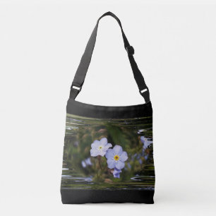 Vergeet me niet bloemen crossbody tas