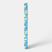 Vergeet me niet bloemen en ladybugs samsung galaxy hoesje (Linkerkant)