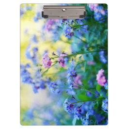 Vergeet-me-niet bloemen klembord
