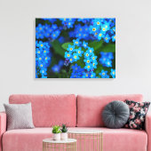 Vergeet-me-niet Bloemen Verpakt Canvas Art (Insitu (Woonkamer))