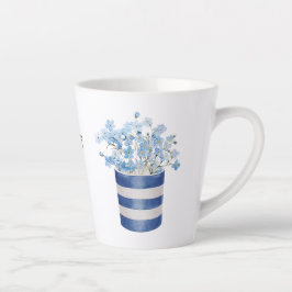 Vergeet me niet Bloemenliefhebber Keramiek Latte Mok