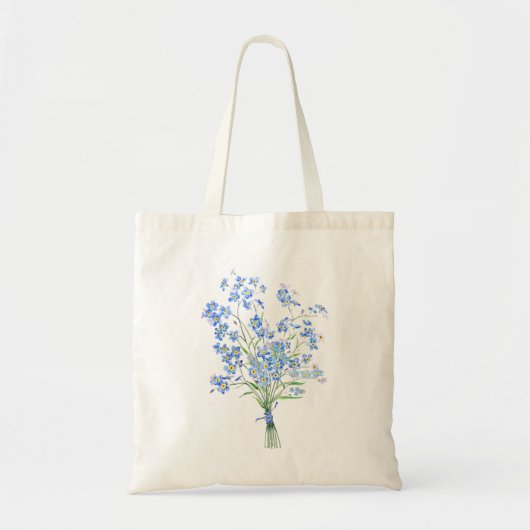 vergeet me niet , boeket 2020 . tote bag (Voorkant)