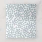 Vergeet-me-niet boeket lente bruiloft (Binnenkant ongevouwen)