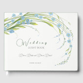 Vergeet-me-niet bruiloft gastenboek (Voorkant)