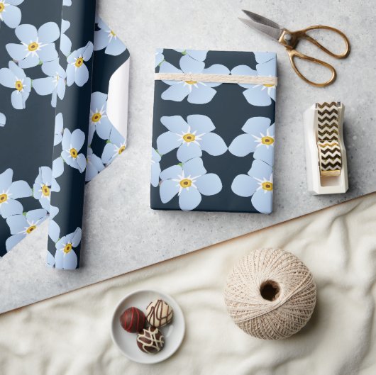 Vergeet me niet cadeaupapier (Crafts)