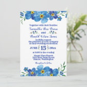 Vergeet me niet dat de Waterverf van de Blauwe Flo Kaart (Staand voorkant)