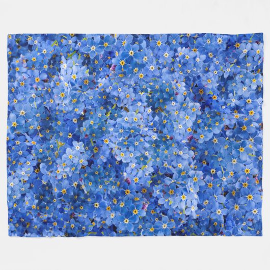 Vergeet me niet dat er geen bloem is fleece deken (Voorkant (Horizontaal))