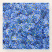 Vergeet me niet dat er geen bloem is glazen onderzetter (Voorkant)