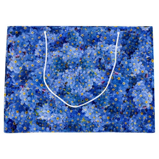 Vergeet me niet dat er geen bloem is groot cadeauzakje (Voorkant)