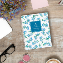 Vergeet me niet dat het Patroon Monogrammed is Notitieboek