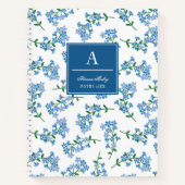 Vergeet me niet dat het Patroon Monogrammed is Notitieboek (Voorkant)
