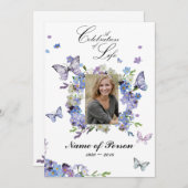 Vergeet me niet dat ik geen begrafenis van het lev kaart (Voorkant / Achterkant)