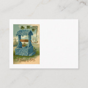 Vergeet me niet dat ik geen goede klaver wens informatiekaartje