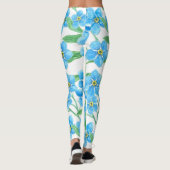 Vergeet me niet dat ik geen naadloos bloempatroon leggings (Achterkant)