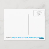 Vergeet me niet dat ik geen roze olifant cat Cherr Briefkaart (Achterkant)