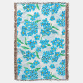 Vergeet me niet dat ik geen waterverf bloemen heb deken (Voorkant Verticaal)