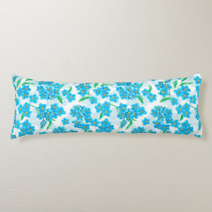 Vergeet me niet dat ik geen waterverf bloemen heb lichaamskussen