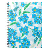 Vergeet me niet dat ik geen waterverf bloemen heb notitieboek (Voorkant)