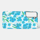 Vergeet me niet dat ik geen waterverf bloemen heb samsung galaxy hoesje (Achterkant horizontaal)