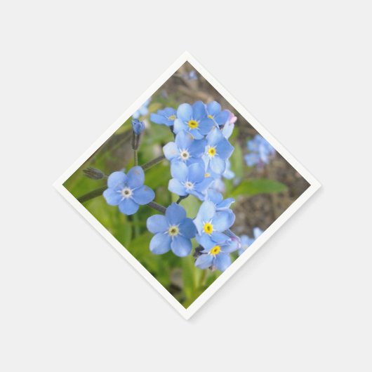 Vergeet me niet dat Napkin Servet (Hoek)