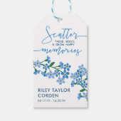 Vergeet me niet dat Scatter Seeds herinneringen gr Cadeaulabel (Voorkant)